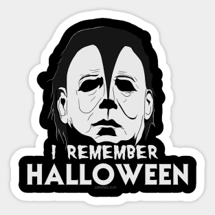 I Remember Halloween Sticker